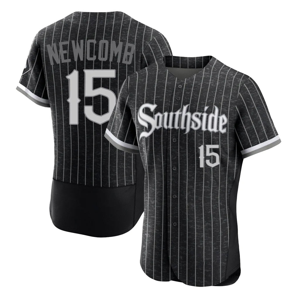 Crovyle C.White Sox #15 Sean Newcomb Player Black City Connect Limited Elite Home Stitched Jerseys