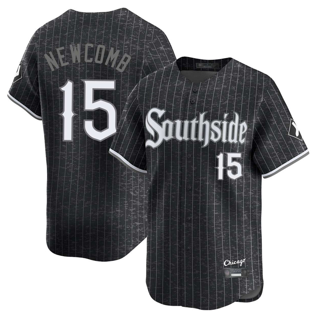 Crovyle C.White Sox #15 Sean Newcomb Player Black City Connect Limited Home Stitched Jerseys
