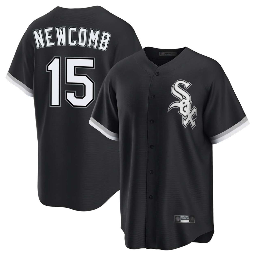 Crovyle C.White Sox #15 Sean Newcomb Player Black Home Game Stitched Jerseys