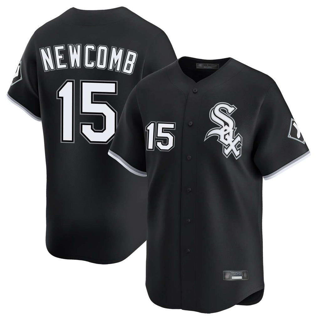 Crovyle C.White Sox #15 Sean Newcomb Player Black Limited Home Stitched Jerseys