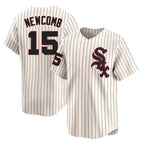 Crovyle C.White Sox #15 Sean Newcomb Player Cream Cooperstown Collection Limited Home Stitched Jerseys