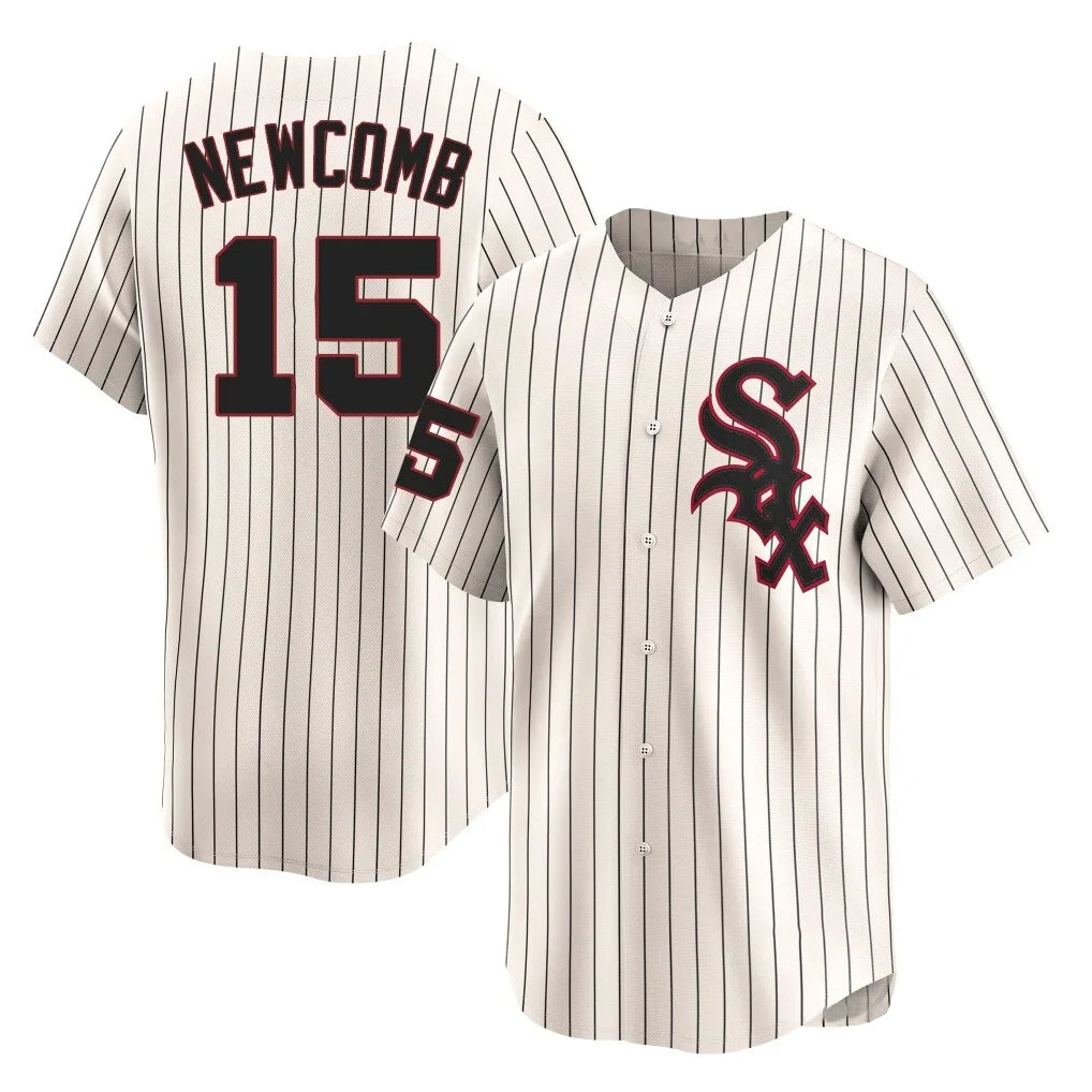 Crovyle C.White Sox #15 Sean Newcomb Player Cream Cooperstown Collection Limited Home Stitched Jerseys
