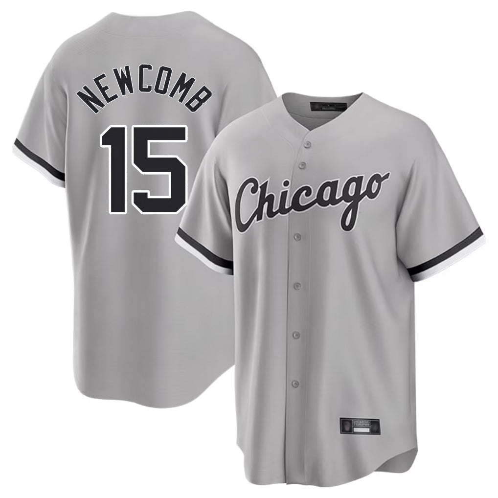 Crovyle C.White Sox #15 Sean Newcomb Player Gray Home Game Stitched Jerseys