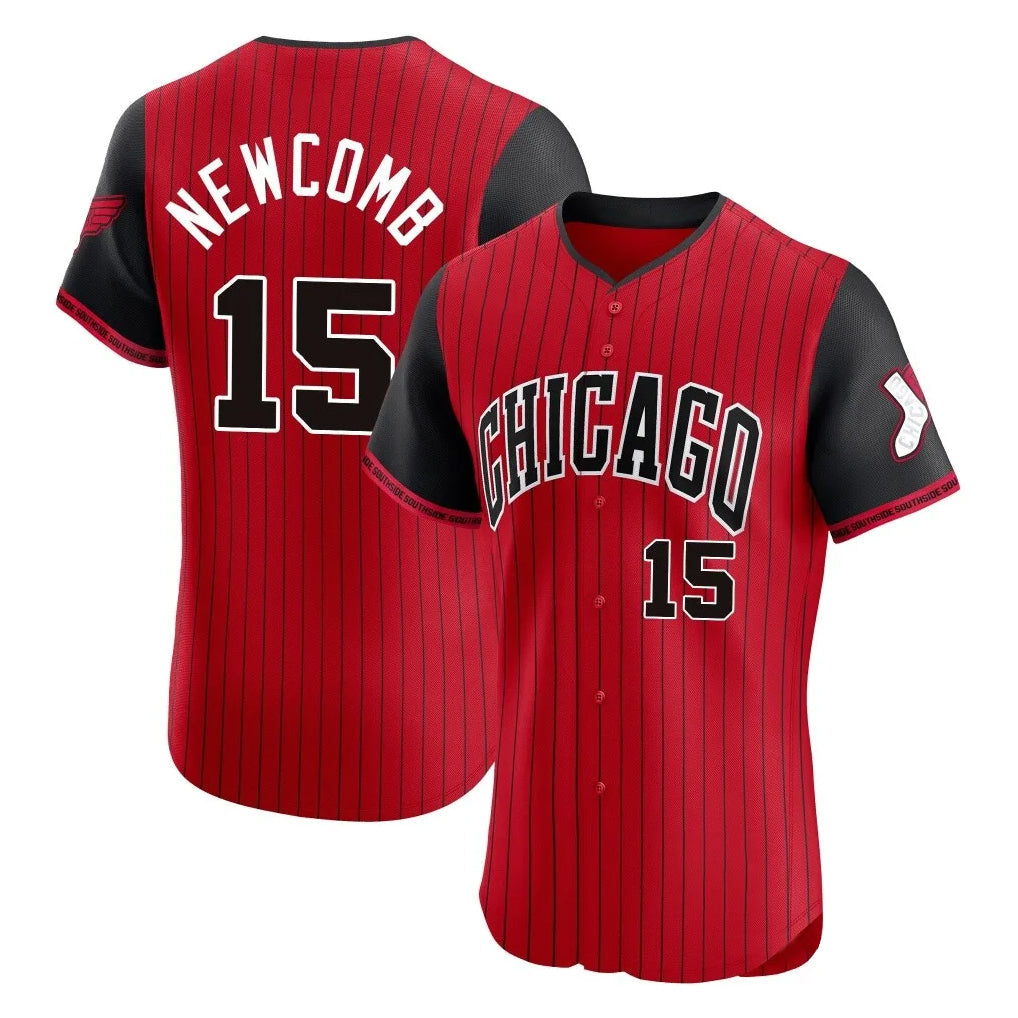 Crovyle C.White Sox #15 Sean Newcomb Player Red City Connect Limited Elite Home Stitched Jerseys