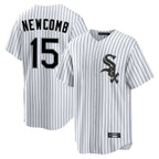 Crovyle C.White Sox #15 Sean Newcomb Player White Stripe Home Game Stitched Jerseys