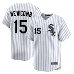 Crovyle C.White Sox #15 Sean Newcomb Player White Stripe Limited Home Stitched Jerseys