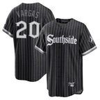 Crovyle C.White Sox #20 Miguel Vargas Player Black City Connect Home Game Stitched Jerseys
