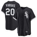 Crovyle C.White Sox #20 Miguel Vargas Player Black Home Game Stitched Jerseys