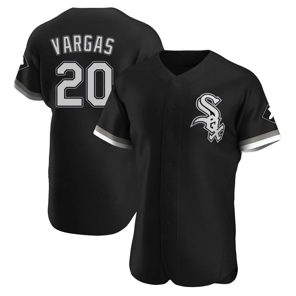 Crovyle C.White Sox #20 Miguel Vargas Player Black Limited Elite Home Stitched Jerseys