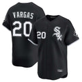 Crovyle C.White Sox #20 Miguel Vargas Player Black Limited Home Stitched Jerseys