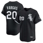 Crovyle C.White Sox #20 Miguel Vargas Player Black Limited Home Stitched Jerseys