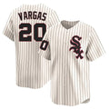 Crovyle C.White Sox #20 Miguel Vargas Player Cream Cooperstown Collection Limited Home Stitched Jerseys