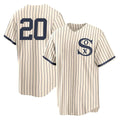 Crovyle C.White Sox #20 Miguel Vargas Player Cream Field of Dreams Home Game Stitched Jerseys