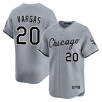 Crovyle C.White Sox #20 Miguel Vargas Player Gray Road Limited Home Stitched Jerseys