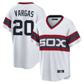Crovyle C.White Sox #20 Miguel Vargas Player White T-shirt Home Game Stitched Jerseys