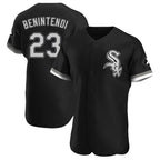 Crovyle C.White Sox #23 Andrew Benintendi Player Black Limited Elite Home Stitched Jerseys