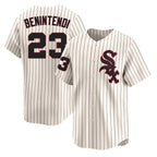 Crovyle C.White Sox #23 Andrew Benintendi Player Cream Cooperstown Collection Limited Home Stitched Jerseys