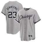 Crovyle C.White Sox #23 Andrew Benintendi Player Gray Home Game Stitched Jerseys