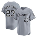 Crovyle C.White Sox #23 Andrew Benintendi Player Gray Road Limited Home Stitched Jerseys