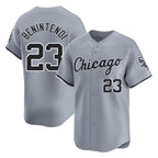 Crovyle C.White Sox #23 Andrew Benintendi Player Gray Road Limited Home Stitched Jerseys