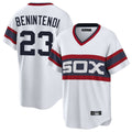 Crovyle C.White Sox #23 Andrew Benintendi Player White T-shirt Home Game Stitched Jerseys
