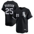 Crovyle C.White Sox #25 Andrew Vaughn Player Black Limited Home Stitched Jerseys