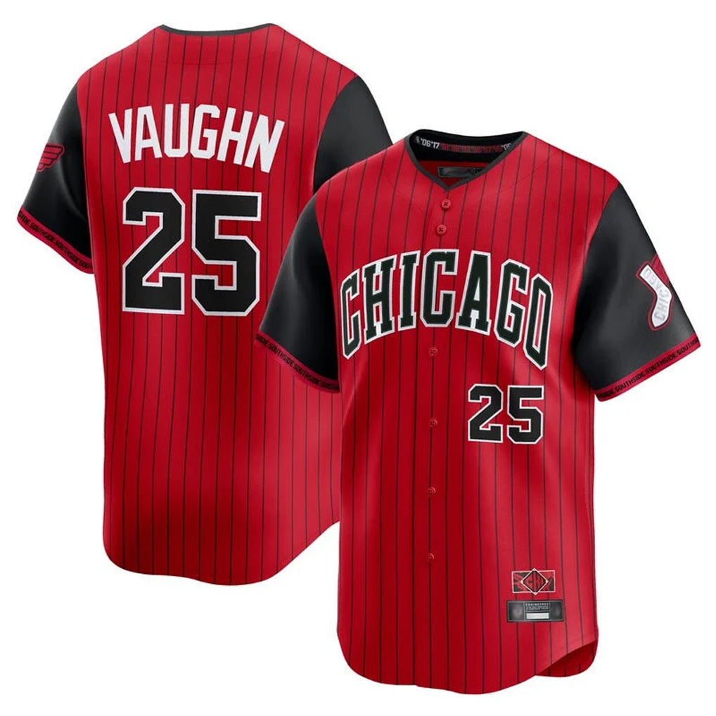 Crovyle C.White Sox #25 Andrew Vaughn Player Red City Connect Limited Home Stitched Jerseys