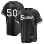 Crovyle C.White Sox #50 Lenyn Sosa Player Black City Connect Home Game Stitched Jerseys