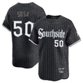 Crovyle C.White Sox #50 Lenyn Sosa Player Black City Connect Limited Home Stitched Jerseys