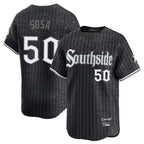 Crovyle C.White Sox #50 Lenyn Sosa Player Black City Connect Limited Home Stitched Jerseys