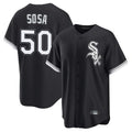 Crovyle C.White Sox #50 Lenyn Sosa Player Black Home Game Stitched Jerseys
