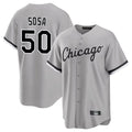 Crovyle C.White Sox #50 Lenyn Sosa Player Gray Home Game Stitched Jerseys