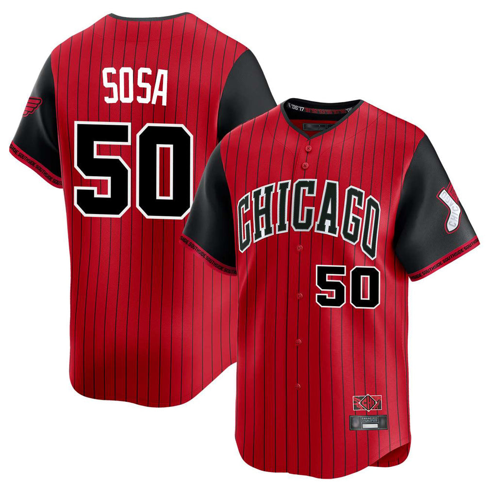 Crovyle C.White Sox #50 Lenyn Sosa Player Red City Connect Limited Home Stitched Jerseys