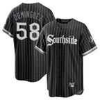 Crovyle C.White Sox #58 Seranthony Dom¨ªnguez Player Black City Connect Home Game Stitched Jerseys