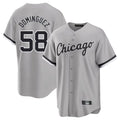 Crovyle C.White Sox #58 Seranthony Dom¨ªnguez Player Gray Home Game Stitched Jerseys