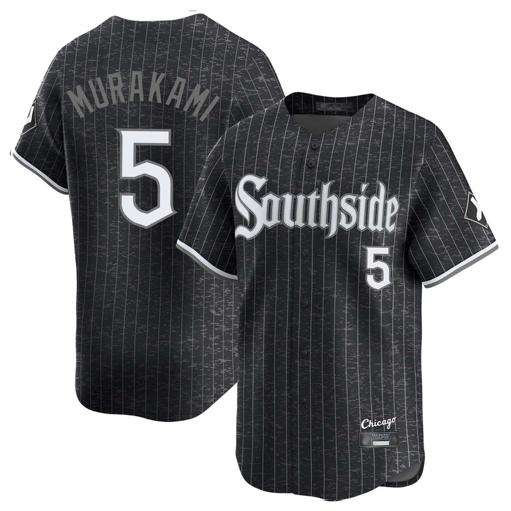 Crovyle C.White Sox #5 Munetaka Murakami Player Black City Connect Limited Home Stitched Jerseys