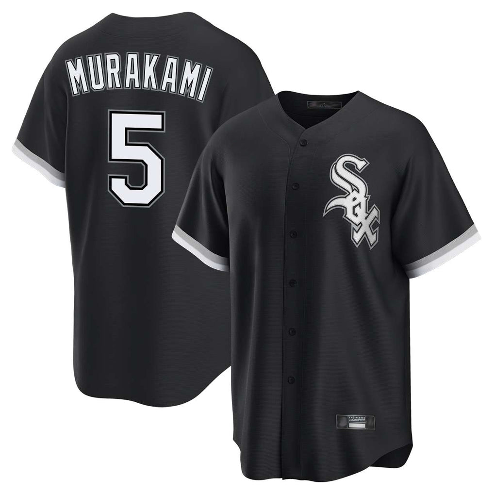 Crovyle C.White Sox #5 Munetaka Murakami Player Black Home Game Stitched Jerseys