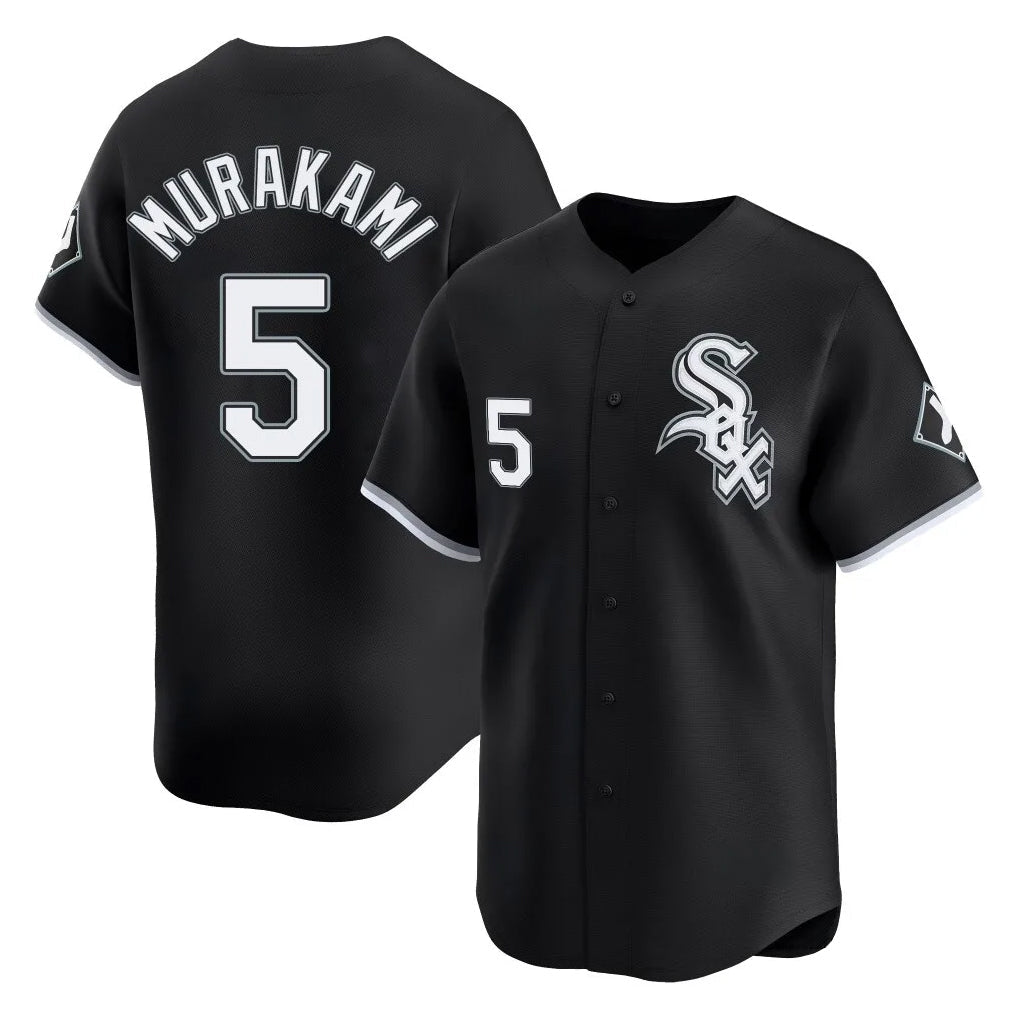 Crovyle C.White Sox #5 Munetaka Murakami Player Black Limited Home Stitched Jerseys