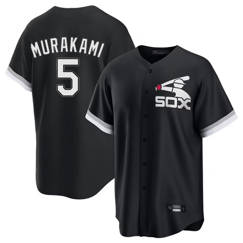 Crovyle C.White Sox #5 Munetaka Murakami Player Black Spring Training Game Stitched Jerseys