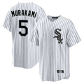 Crovyle C.White Sox #5 Munetaka Murakami Player White Stripe Home Game Stitched Jerseys