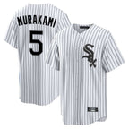 Crovyle C.White Sox #5 Munetaka Murakami Player White Stripe Home Game Stitched Jerseys