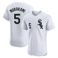 Crovyle C.White Sox #5 Munetaka Murakami Player White Stripe Limited Elite Home Stitched Jerseys