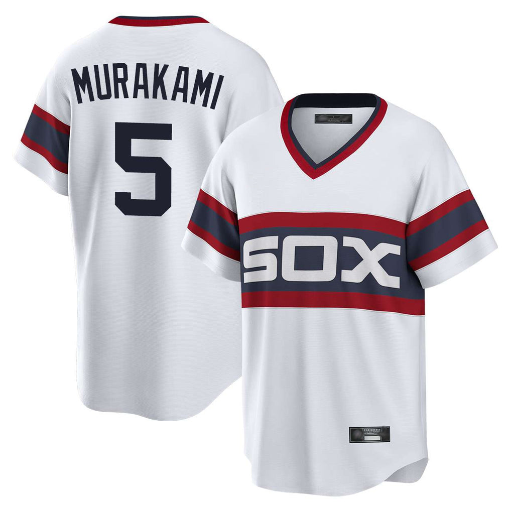 Crovyle C.White Sox #5 Munetaka Murakami Player White T-shirt Home Game Stitched Jerseys