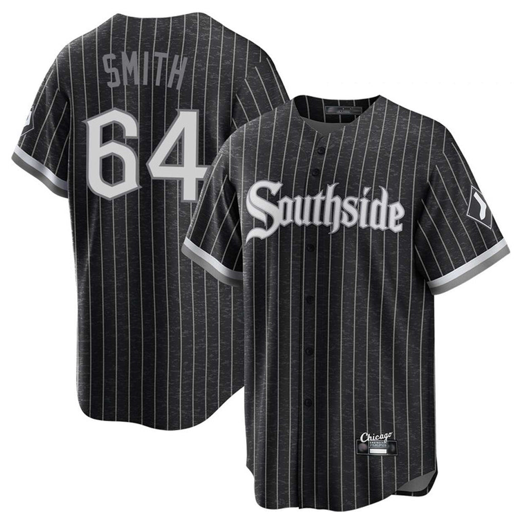 Crovyle C.White Sox #64 Shane Smith Player Black City Connect Home Game Stitched Jerseys