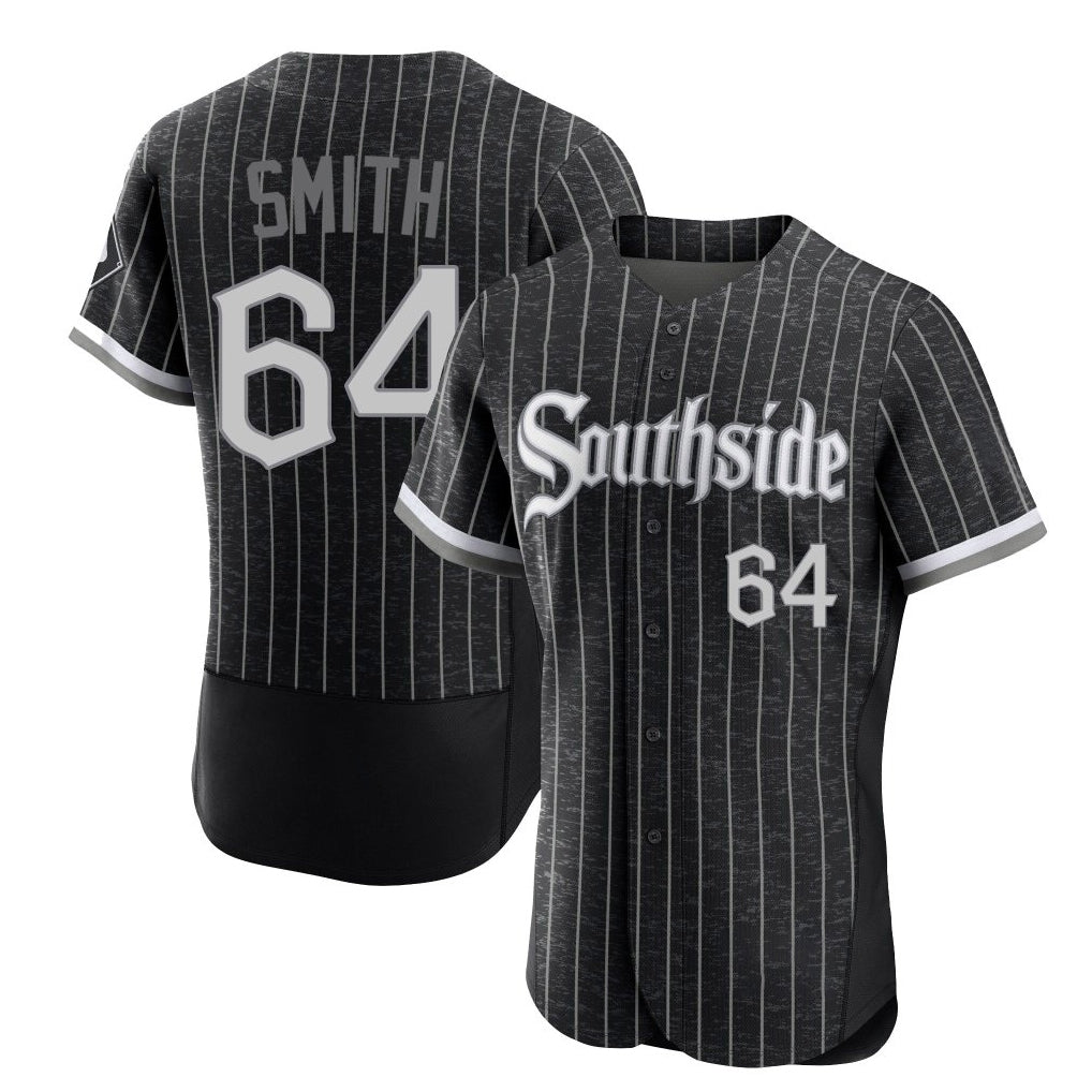 Crovyle C.White Sox #64 Shane Smith Player Black City Connect Limited Elite Home Stitched Jerseys