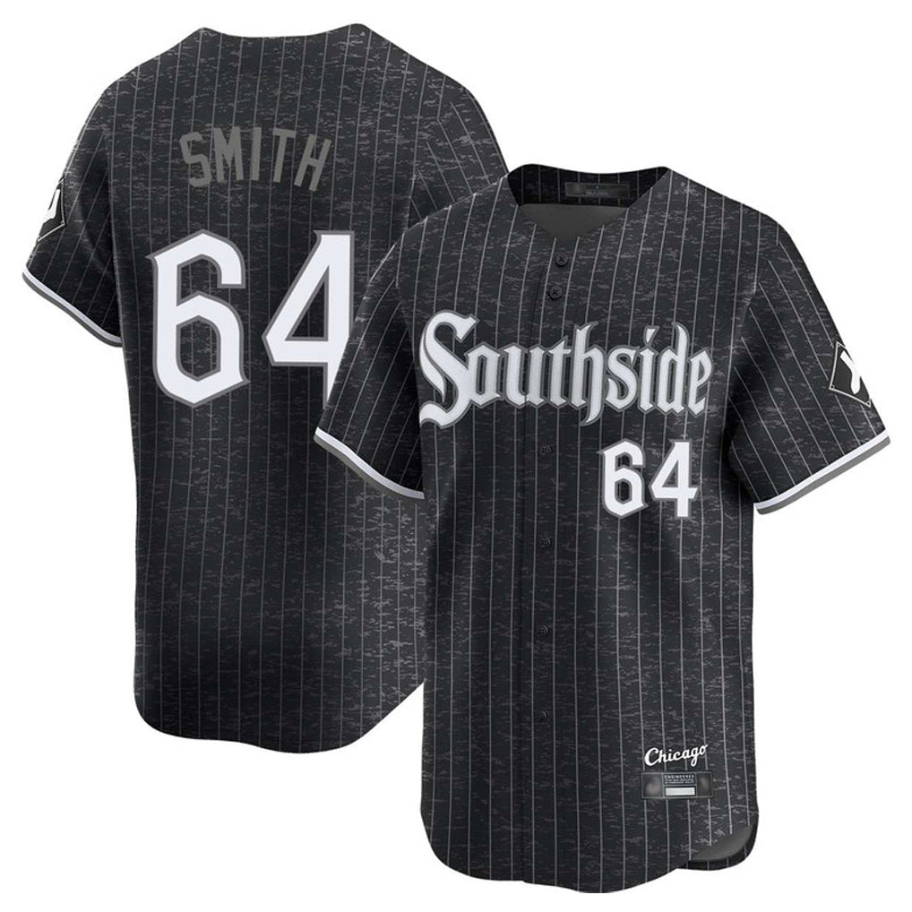 Crovyle C.White Sox #64 Shane Smith Player Black City Connect Limited Home Stitched Jerseys