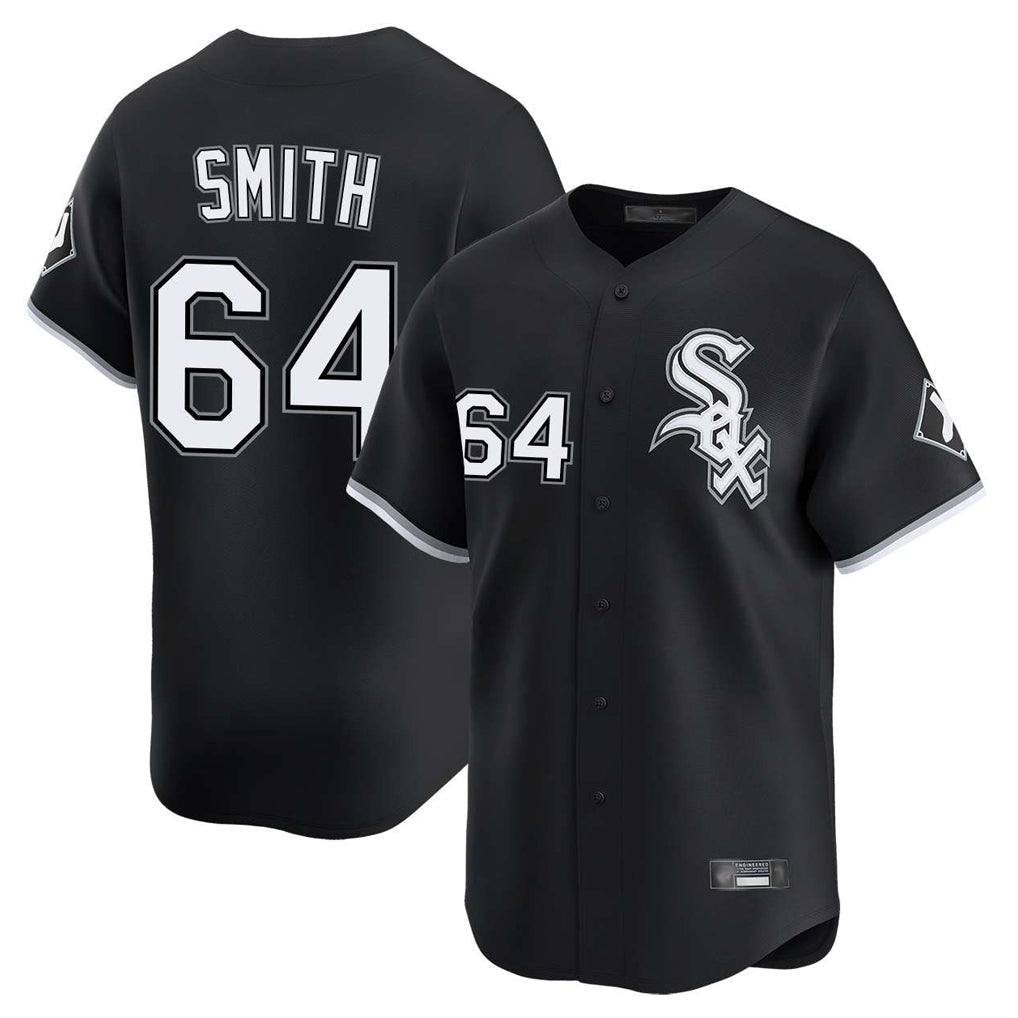 Crovyle C.White Sox #64 Shane Smith Player Black Limited Home Stitched Jerseys