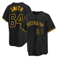 Crovyle C.White Sox #64 Shane Smith Player Black Snake Skin City Home Game Stitched Jerseys