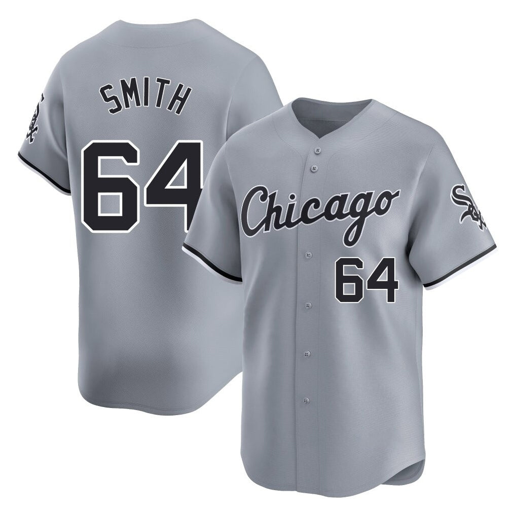 Crovyle C.White Sox #64 Shane Smith Player Gray Road Limited Home Stitched Jerseys