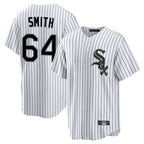 Crovyle C.White Sox #64 Shane Smith Player White Stripe Home Game Stitched Jerseys